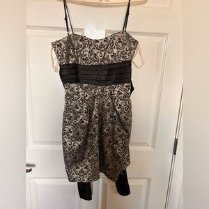 Vintage mini short dress with bow